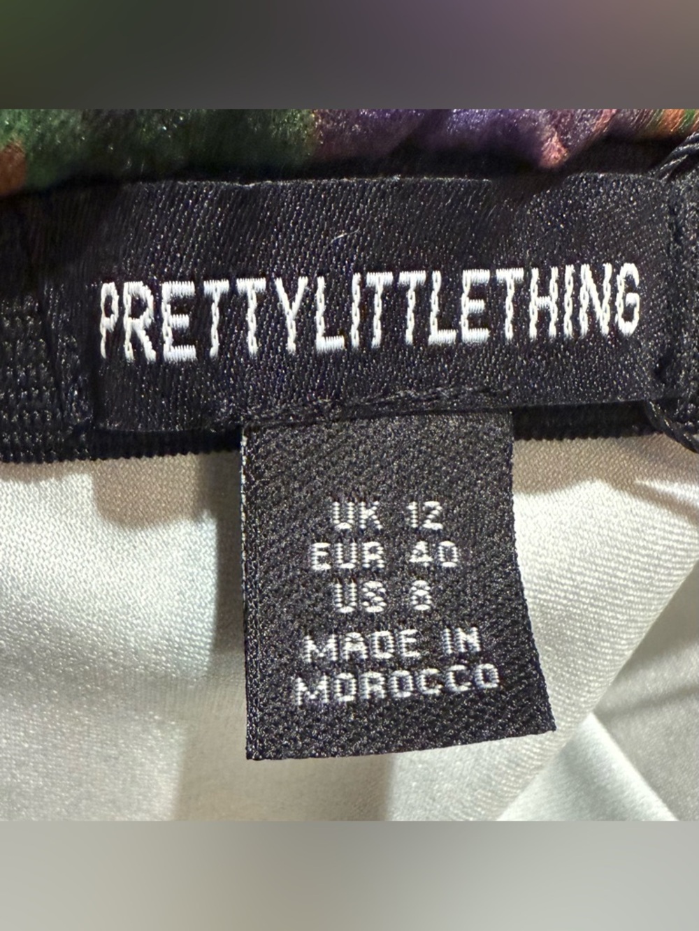 PrettyLittleThing Multi Color Corset Top and Skirt Set. - Picture 8 of 9